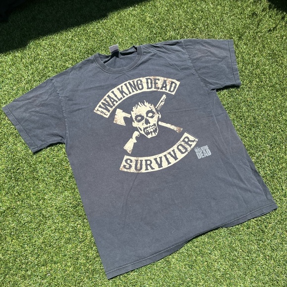 VTG 00’s The Walking Dead Faded Black Show Tee - Picture 2 of 4